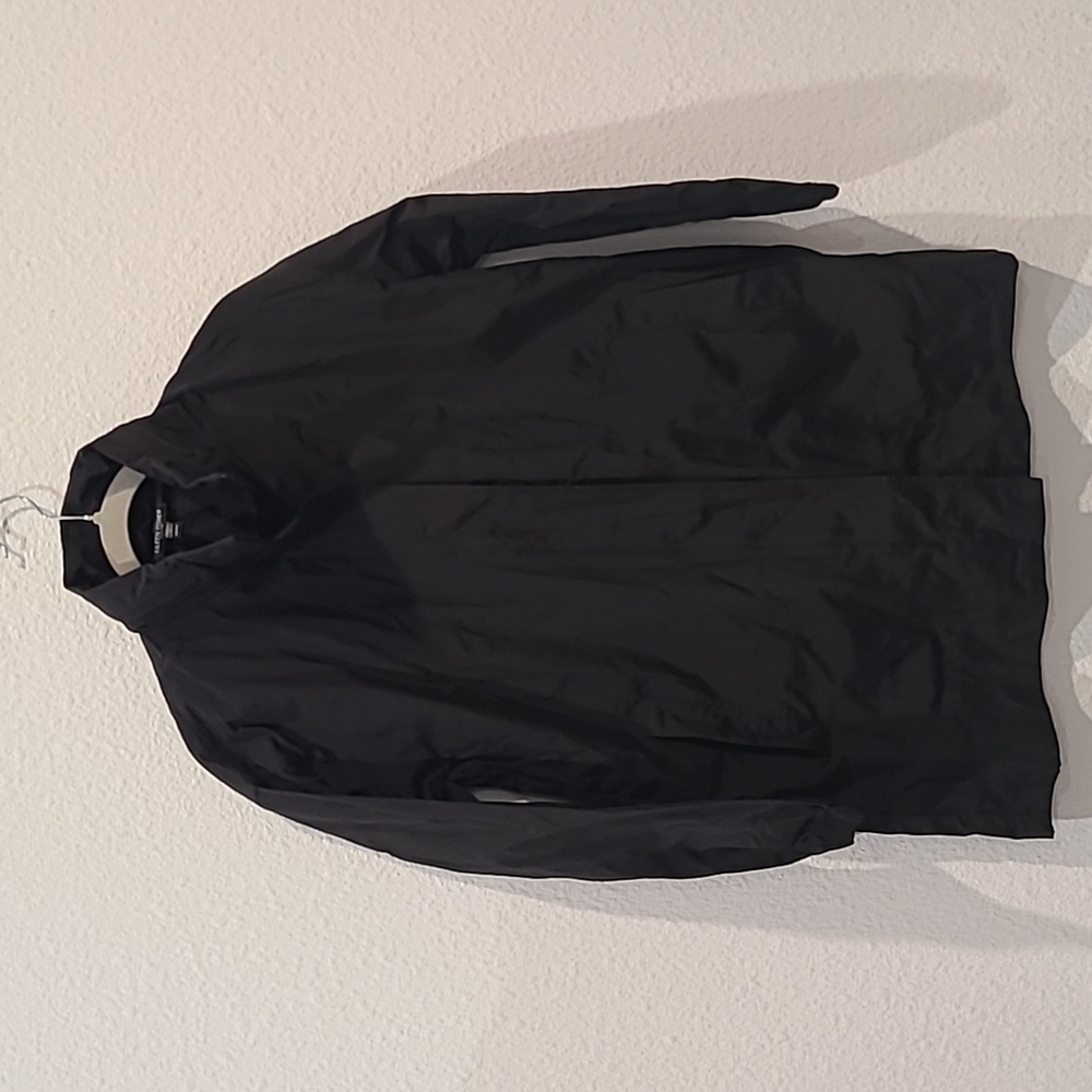 Eileen Fisher black petite windbreaker jacket